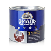 Эмаль по ржав. 3в1 красно-коричневая  RAL 3009 Эксперт 1,8кг