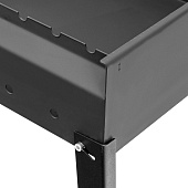 Мангал сварной, 605х375х138/640 мм, сталь 2 мм, Camping// Palisad 69668 Мангал сварной, 605х375х138/640 мм, сталь 2 мм, Camping// Palisad 69668