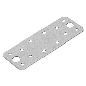 Пластина крепежная 120х45х1,8-2,0мм цинк Пластина крепежная 120х45х1,8-2,0мм цинк