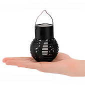  Фонарь садовый 9х7см подвесной, солнечная батарея, имитация огня арт.2024-6154 