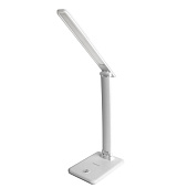 Светильник настольный LED 11Вт UF-730 регулир яркости металл белый /Ultraflash