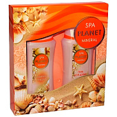  Подарочный набор Spa Planet Mineral №41 жен. (Шампунь 250 мл + Гель для душа 250 мл) 