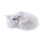  Ночник Котик LED сенсорн диммер USB белый /ЭРА 