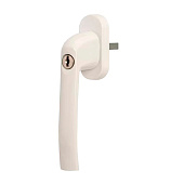 Ручка оконная (метал, штифт 37мм) с ключом 37мм (белый) Ручка оконная (метал, штифт 37мм) с ключом 37мм (белый)