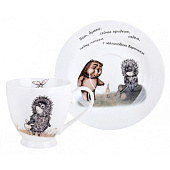 Чайная пара круглая Ежик в тумане 440 мл NB209CS Чайная пара круглая Ежик в тумане 440 мл NB209CS