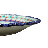 Тарелка узбекская «Цветы», d=27 см, синяя 1573759 Тарелка узбекская «Цветы», d=27 см, синяя 1573759