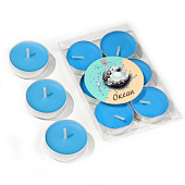  Набор свечей чайных ароматических, 6 шт, океан 831894 