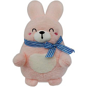 Игрушка мягкая Зайчик с бантиком, 13х10х23 см, розовый, 22041337008-1 Игрушка мягкая Зайчик с бантиком, 13х10х23 см, розовый, 22041337008-1