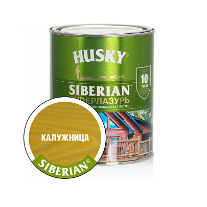 HUSKY SIBERIAN «Суперлазурь» калужница 0,9 л HUSKY SIBERIAN «Суперлазурь» калужница 0,9 л