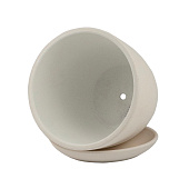 Горшок Замша №3. 2,15л, белый бутон Горшок Замша №3. 2,15л, белый бутон