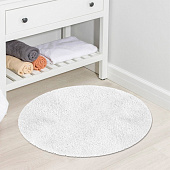  Коврик для ванной d60 Эстель белый микрофибра Zenfort 