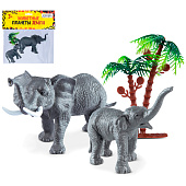 Игровой набор Компания друзей Животные планеты Земля, мама и малыш слоны, 21х22 см Игровой набор Компания друзей Животные планеты Земля, мама и малыш слоны, 21х22 см