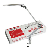  Светильник настольный LED 7Вт Сириус пантограф+струбцина сенсор серебро 