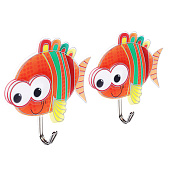 Крючки самоклеящиеся, на блистере, 2 шт., ПВХ, металл, 3D, 4 дизайна ВЕСЕЛЫЙ РОДЖЕР 440-343 Крючки самоклеящиеся, на блистере, 2 шт., ПВХ, металл, 3D, 4 дизайна ВЕСЕЛЫЙ РОДЖЕР 440-343