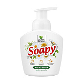  Жидкое мыло-пенка Soapy Ромашка пенный дозатор 400 мл. Clean&Green CG8235 