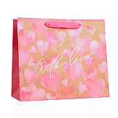 Пакет крафтовый горизонтальный With love, ML 27 х 23 х 11,5 см, 4764585 Пакет крафтовый горизонтальный With love, ML 27 х 23 х 11,5 см, 4764585