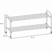 Подставка для обуви Альфа 32 черный ПДОА32Ч Подставка для обуви Альфа 32 черный ПДОА32Ч