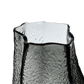  Ваза «Дженис», 30х15х9.5 см, стекло, серая 10872905 