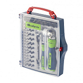 Отвертки реверсивные с набором бит, торцевых головок, 61 предм.,CrV// Сибртех Отвертки реверсивные с набором бит, торцевых головок, 61 предм.,CrV// Сибртех