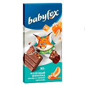  Молочный шоколад BabyFox с арахисом и солёной карамелью, 90 г 