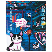  Дневник 1-11 класс 40л, твердый, Brauberg, глянцевая ламинация, Anime Cats, 106858 