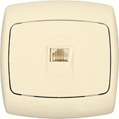 Розетка телеф.1-м СП Рондо сл.к РТ-4С Розетка телеф.1-м СП Рондо сл.к РТ-4С
