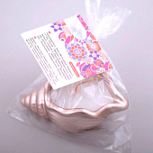 Свеча декоративная с подсвечником "Ракушка" (10х6х4см) Свеча декоративная с подсвечником "Ракушка" (10х6х4см)