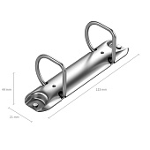 Папка A4 на 2-х кольцах 35 мм ErichKrause Accent, красная, 51078 Папка A4 на 2-х кольцах 35 мм ErichKrause Accent, красная, 51078