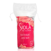 Диски косметические SIOLA Коллекция 1 Art Flower 50шт прошитые