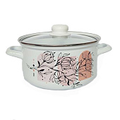 Кастрюля Лысьвенская эмаль Хлопок 3,0 л С-1512САП2/4 Кастрюля Лысьвенская эмаль Хлопок 3,0 л С-1512САП2/4