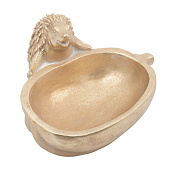  Конфетница Light pumpkin, 19х17 см, золотистая, Еж с тыквой ANLAF-2 