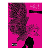  Блокнот MyArt Black & Pink, 40л., в линию, крылья 