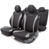 Чехлы на сиденья FLEX полиэстер 11 предм. чёрн/серые AIRBAG FLX-1102 BK/GY Чехлы на сиденья FLEX полиэстер 11 предм. чёрн/серые AIRBAG FLX-1102 BK/GY