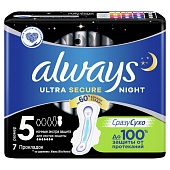 Гигиенические прокладки Always Ультра найт 7шт Гигиенические прокладки Always Ультра найт 7шт