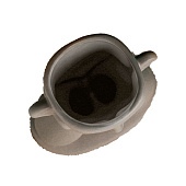 Кашпо "Голова юноши" 0,6л, серое, 27см 5545696 Кашпо "Голова юноши" 0,6л, серое, 27см 5545696