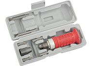 Отвертка ударно-поворотная 1/2", набор бит, 6 шт., обрезиненная ручка, в пласт. боксе, Matrix Отвертка ударно-поворотная 1/2", набор бит, 6 шт., обрезиненная ручка, в пласт. боксе, Matrix