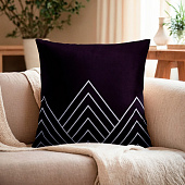 Наволочка 40х40 декоративная Этель Геометрия Треугольники велюр, 7061195 Наволочка 40х40 декоративная Этель Геометрия Треугольники велюр, 7061195