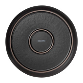 Тарелка Magistro Black style, фарфор, чёрная 10630441