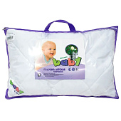 Подушка 40х60 стеганая Baby эвкалипт, белый, ПСЭч-6112у