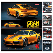  Тетрадь А5 48л скрепка клетка скругленные углы Sport Cars, 48Т5В1 Хат 