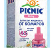 Жидкость для фумигатора от комаров 45 ночей Арнест Пикник Baby Жидкость для фумигатора от комаров 45 ночей Арнест Пикник Baby