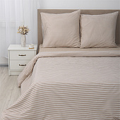  Комплект постельного белья с европростыней Simple Life STRIPE, двуспальный, бязь 