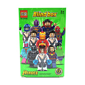  Конструктор SuperHeroes BlindBox с сюрпризом 9.5х4.5см коробка 6D003H 