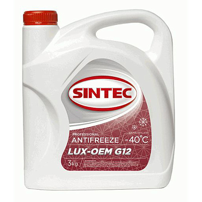  Антифриз (красный) SINTEC Lux 3кг G12 
