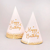  Набор бумажной посуды Happy Birthday, 6 тарелок, 1 гирлянда, 6 стаканов, 6 колп., 4484808 