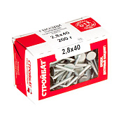 Гвозди толевые евро 2,8(3,0)x40 бел цинк ( 0,2 кг)
