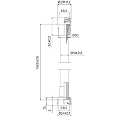  Шланг для душа 160см Essential ПВХ хром 180P16SM19 Milardo 