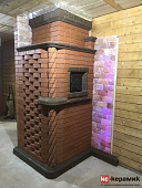  Кирпич печной Гляссе 250х120х65мм [М-300] /Кирово-Чепецкий КЗ 