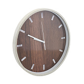  Часы настенные Дерево, d 30 см, коричневый, Fancy65 