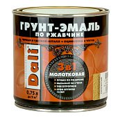 Молотковая ГРУНТ - ЭМАЛЬ по ржавчине "DALI" чёрный-0,75л Молотковая ГРУНТ - ЭМАЛЬ по ржавчине "DALI" чёрный-0,75л